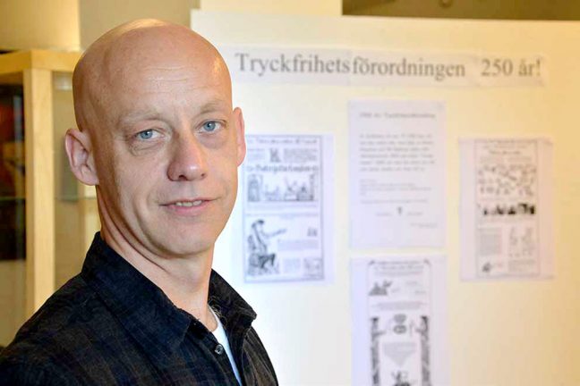 Tryckfriheten firas med utställning