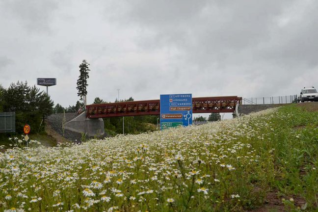 Nya cykelbron klar på Bredasten