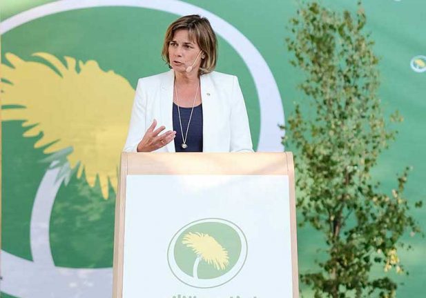 Isabella Lövin (MP) talade i Almedalen