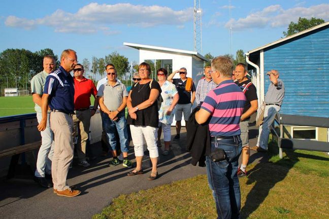 Sponsorer och kommunen besökte Rydaholms GOIF