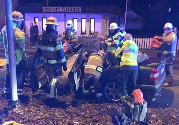 Trafikolycka på Lasarettsgatan