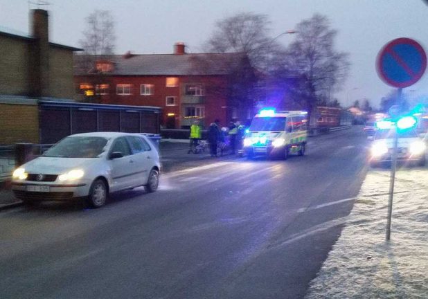 Cyklist påkörd i Värnamo