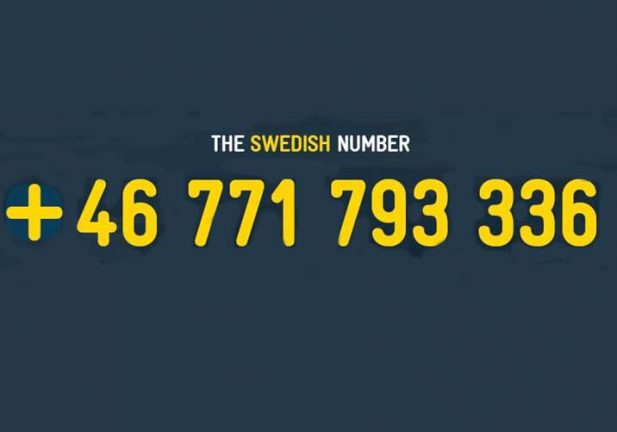 Ett telefonnummer till Sverige