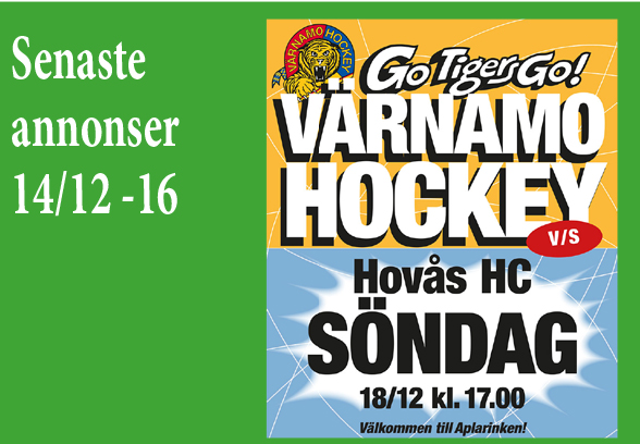 Senaste annonser – 14 december 2016