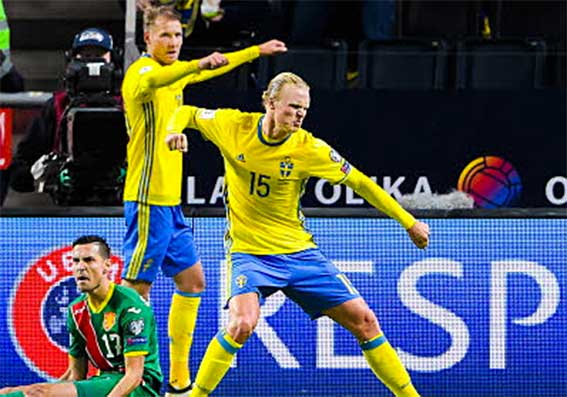 Svensk VM-kvalseger över Bulgarien