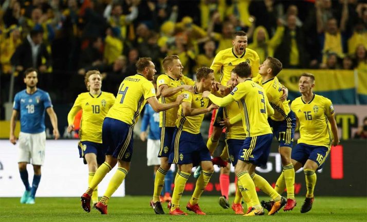 Svensk 1–0-seger mot Italien