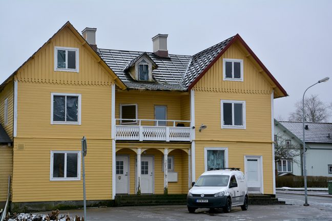 Gammalt hus rivs i Rydaholm