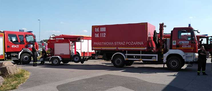 TV: Polska brandmän på väg