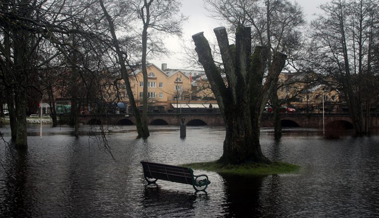 Bildspel: Översvämningen i Värnamo city