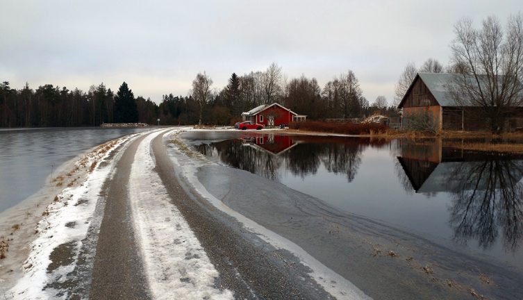 Bildspel: Vattnet sjunker vid Åbo