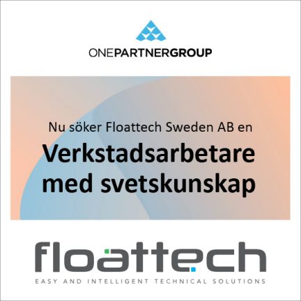 Verkstadsarbetare med svetskunskap till Floattech Sweden AB
