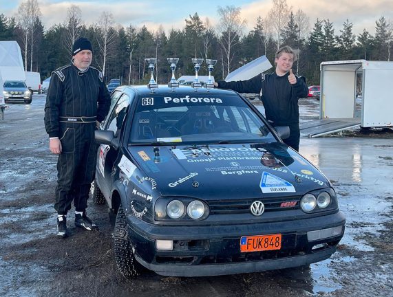 Rally-SM: Johan körde hem första vinsten