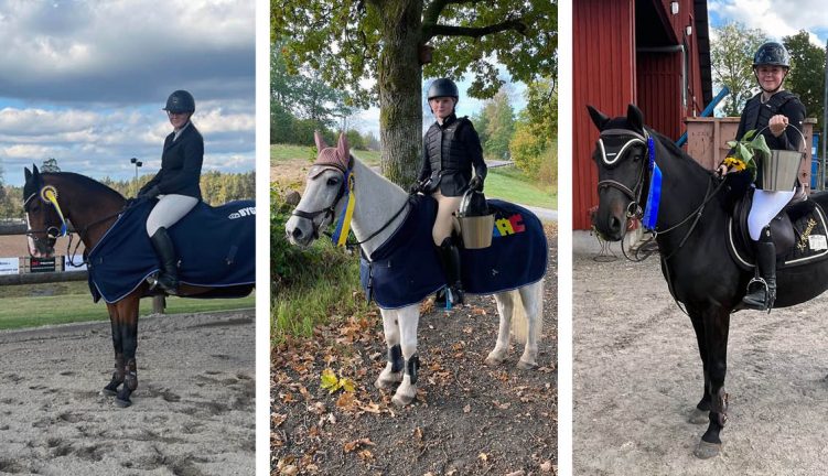 Fem förstaplaceringar till hemmaryttare