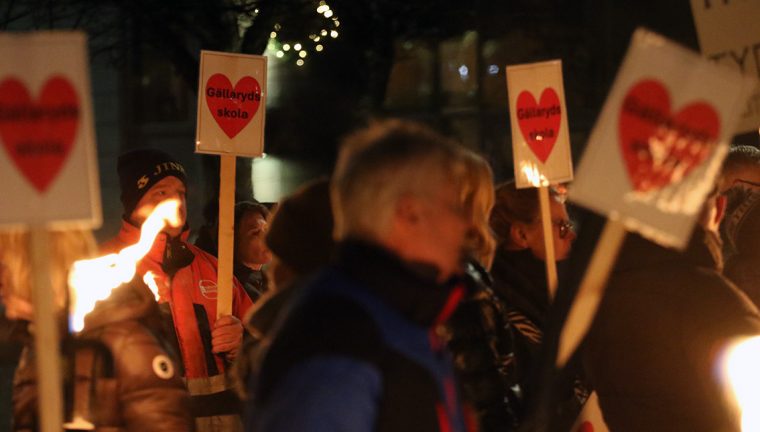 Bildspel: En känslosam manifestation