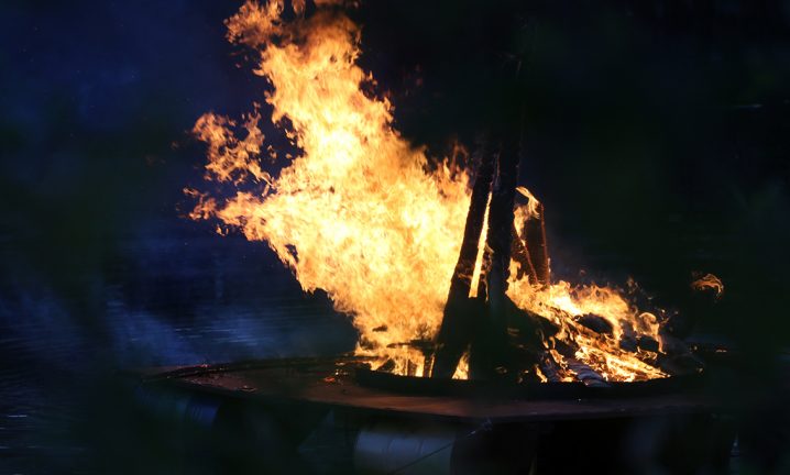 Bildspel: En flammande het afton