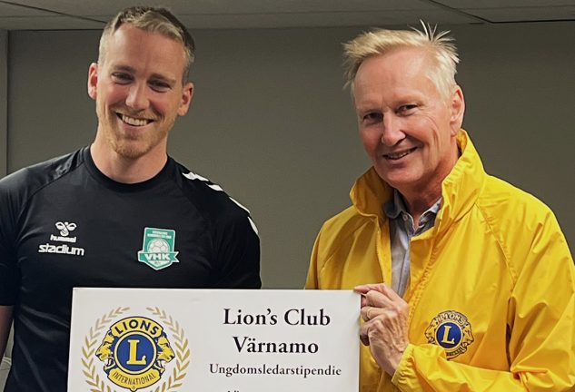 Lions Värnamos utdelning av ungdomsledarstipendiet 2025