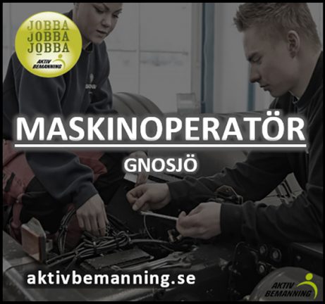 Maskinoperatörer till Gnosjö