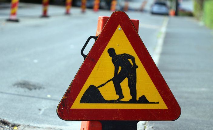 Fjärrvärmearbete i Rydaholm