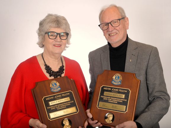 Fin utmärkelse till två Värnamo Lions
