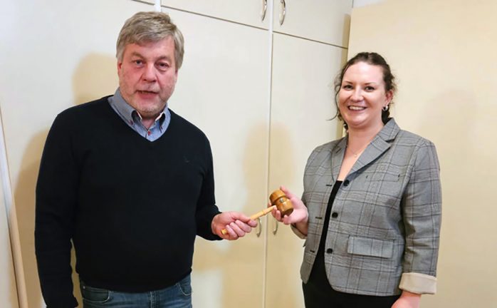 Thomas tar över ordförandeklubban